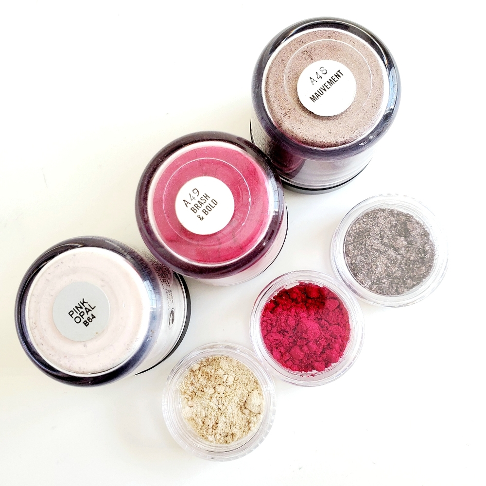 MAC Pigments Samples Set Pink Opal Mauvement Brash - Picture 3 of 3